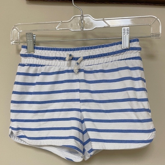 Cat & Jack: Girls Blue / White Stripe Cotton Short, Size M (7/8) - Picture 1 of 6
